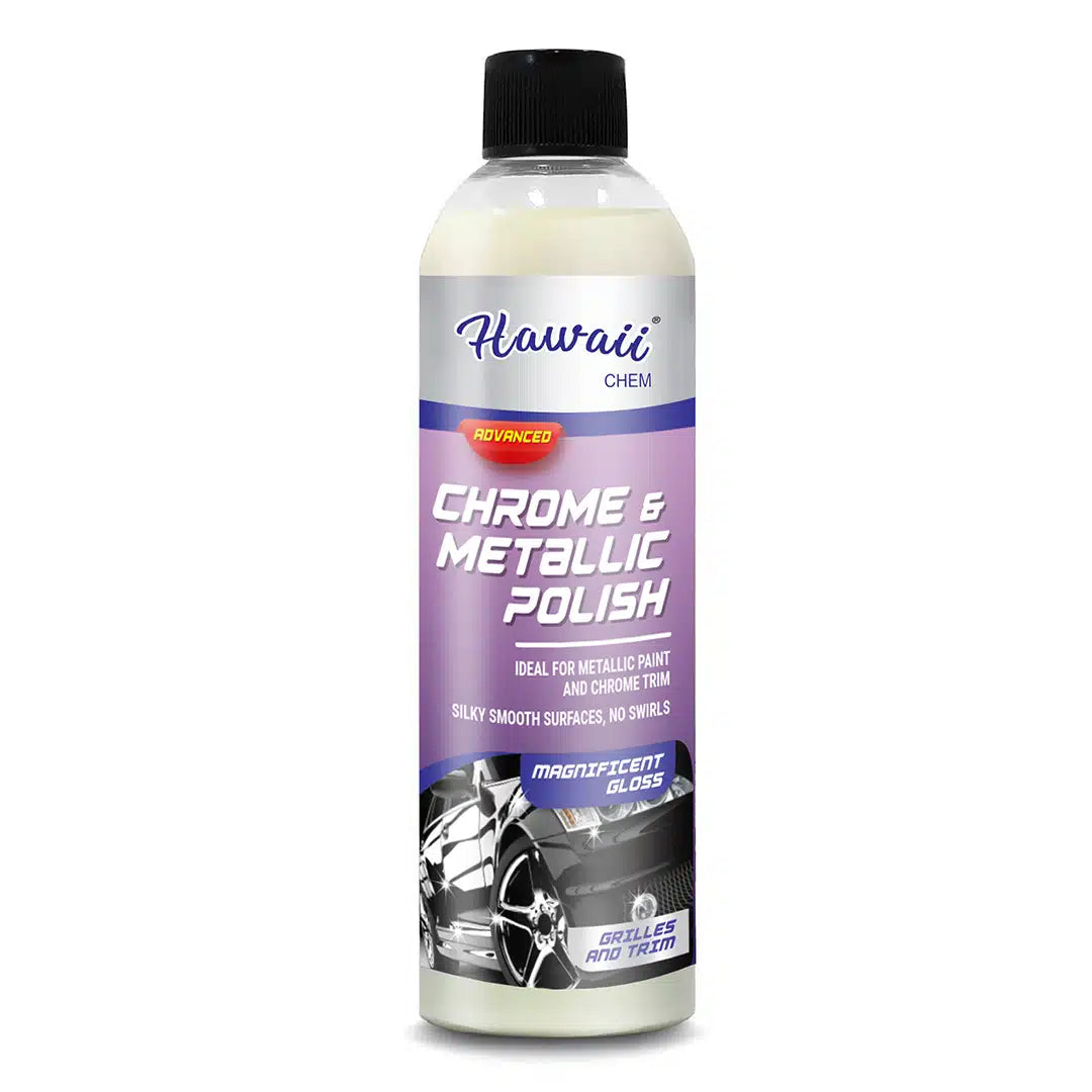 HAWAII Chrome & Metallic Polish (250ml) Intensive Cleaning and Optimal Care for
