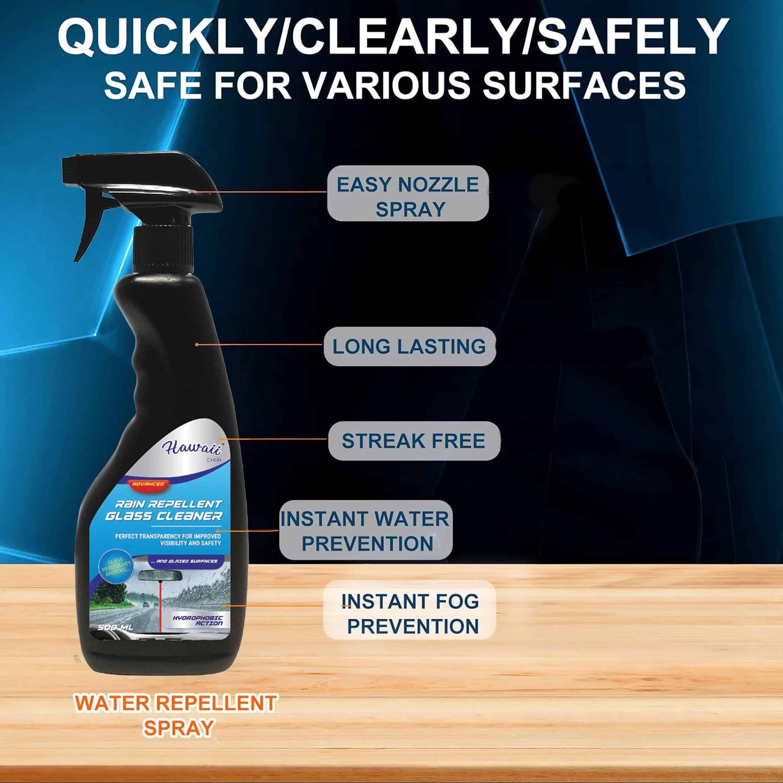 HAWAII Rain Repellent Glass Cleaner - Image 5