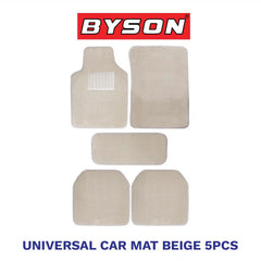 BYSON Durable Waterproof Auto Universal Foot Soft 5 Pieces Car Mats