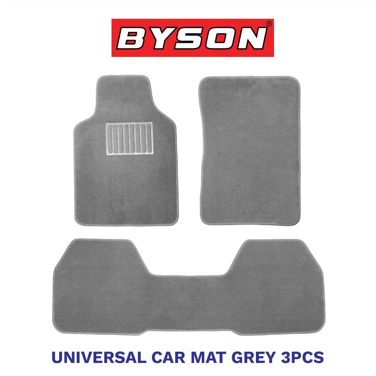 BYSON Durable Waterproof Auto Universal Foot Soft 3 Pieces Car Mats - Image 4