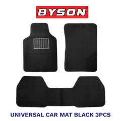 BYSON Durable Waterproof Auto Universal Foot Soft 3 Pieces Car Mats - Image 2