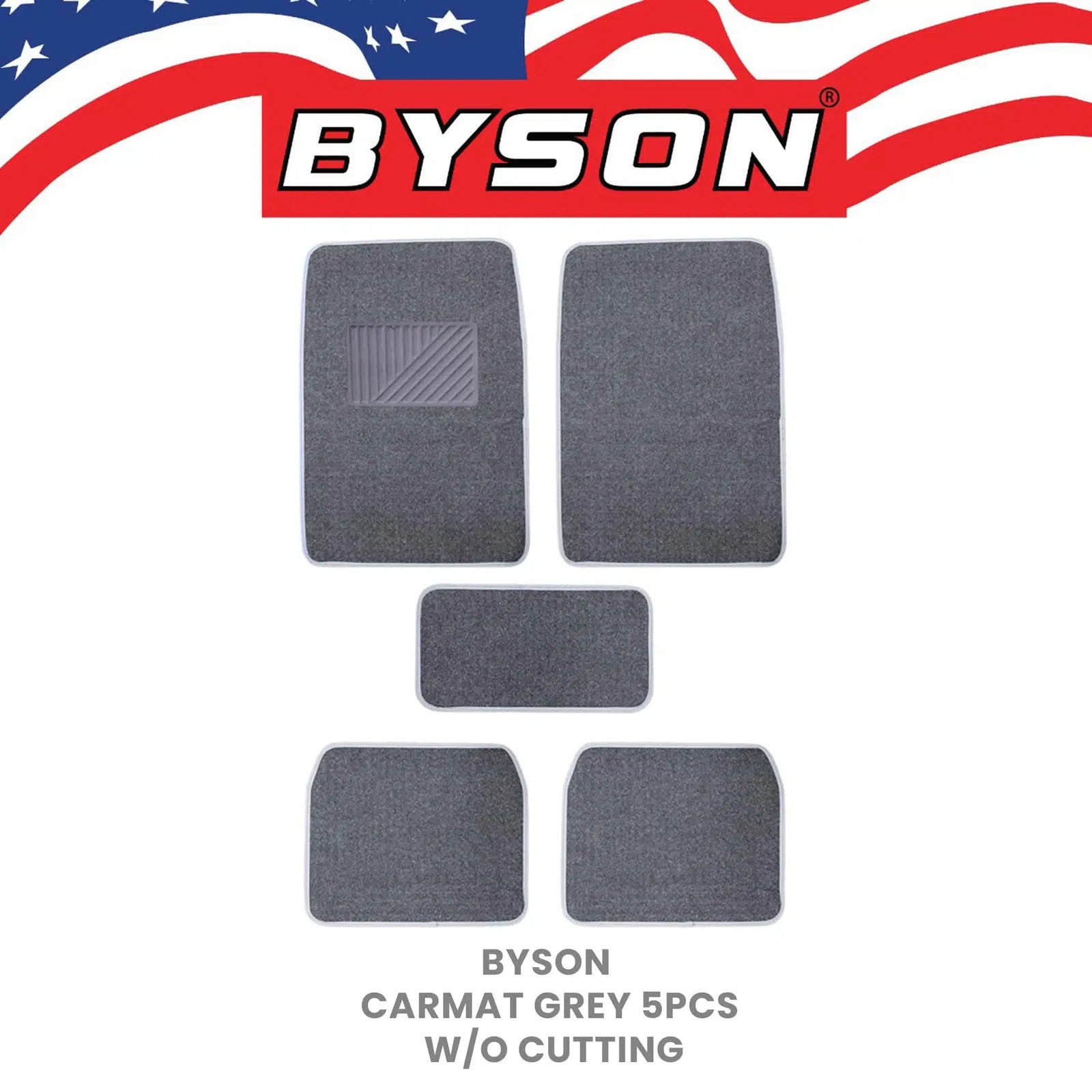BYSON Durable Waterproof Auto Universal Foot Soft 5 Pieces Without Cutting Car - Image 3