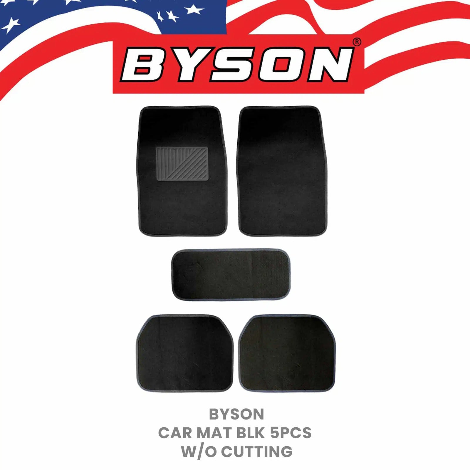 BYSON Durable Waterproof Auto Universal Foot Soft 5 Pieces Without Cutting Car