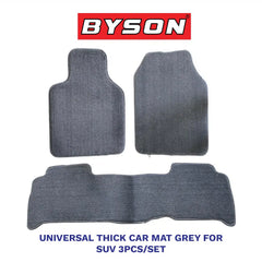 BYSON Durable Waterproof Auto Universal Thick 3 Pieces Car Mats - Image 2