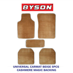 BYSON Durable Waterproof Auto Universal 5 Pieces Car Mats Cashmere Magic Backing - Image 3