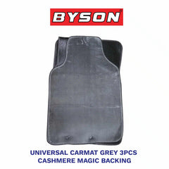 BYSON Durable Waterproof Auto Universal 3-Pieces Car Mats Cashmere Magic Backing - Image 2