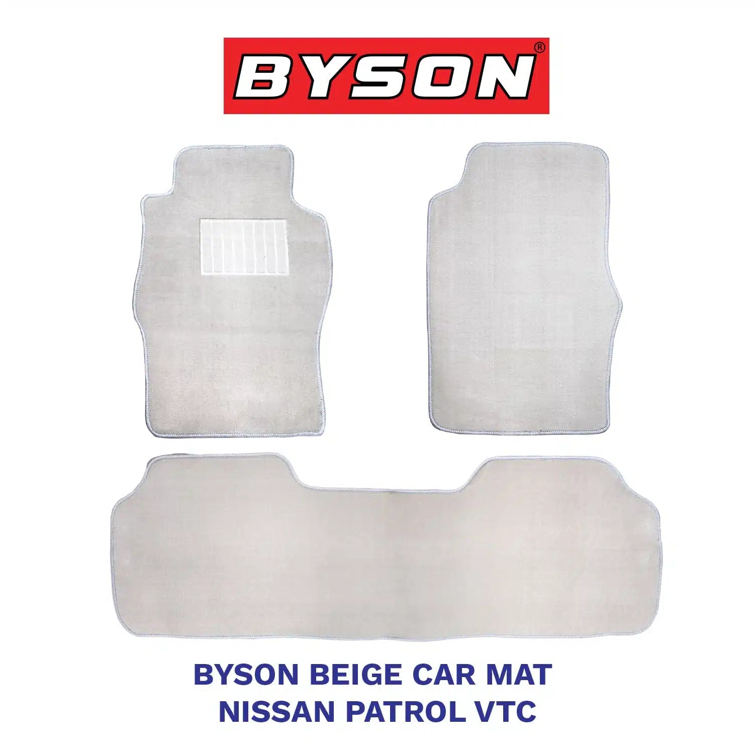 BYSON Durable Waterproof Nissan Patrol VTC 3 Pieces Car Mats - Image 2