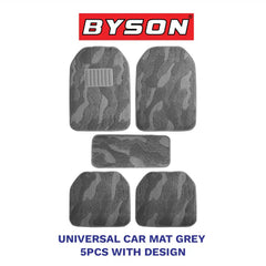 BYSON Durable Waterproof Auto Universal 5-Pieces Car Mats with design