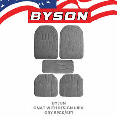 BYSON Durable  Auto Universal 5-Pieces Car Mats with design - Image 3