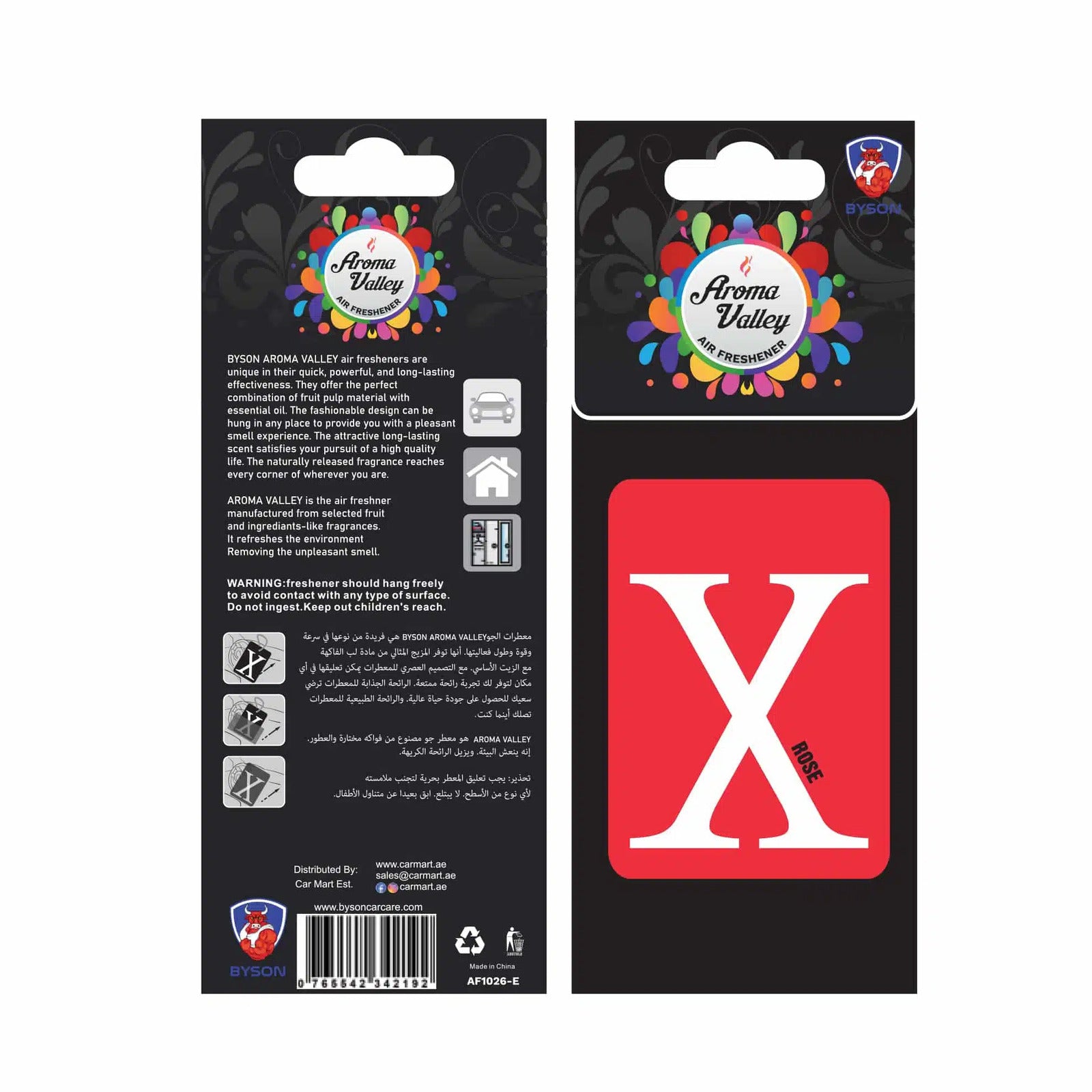 BYSON Aroma Valley Hanging Best Car Air Freshener Scent - Image 3