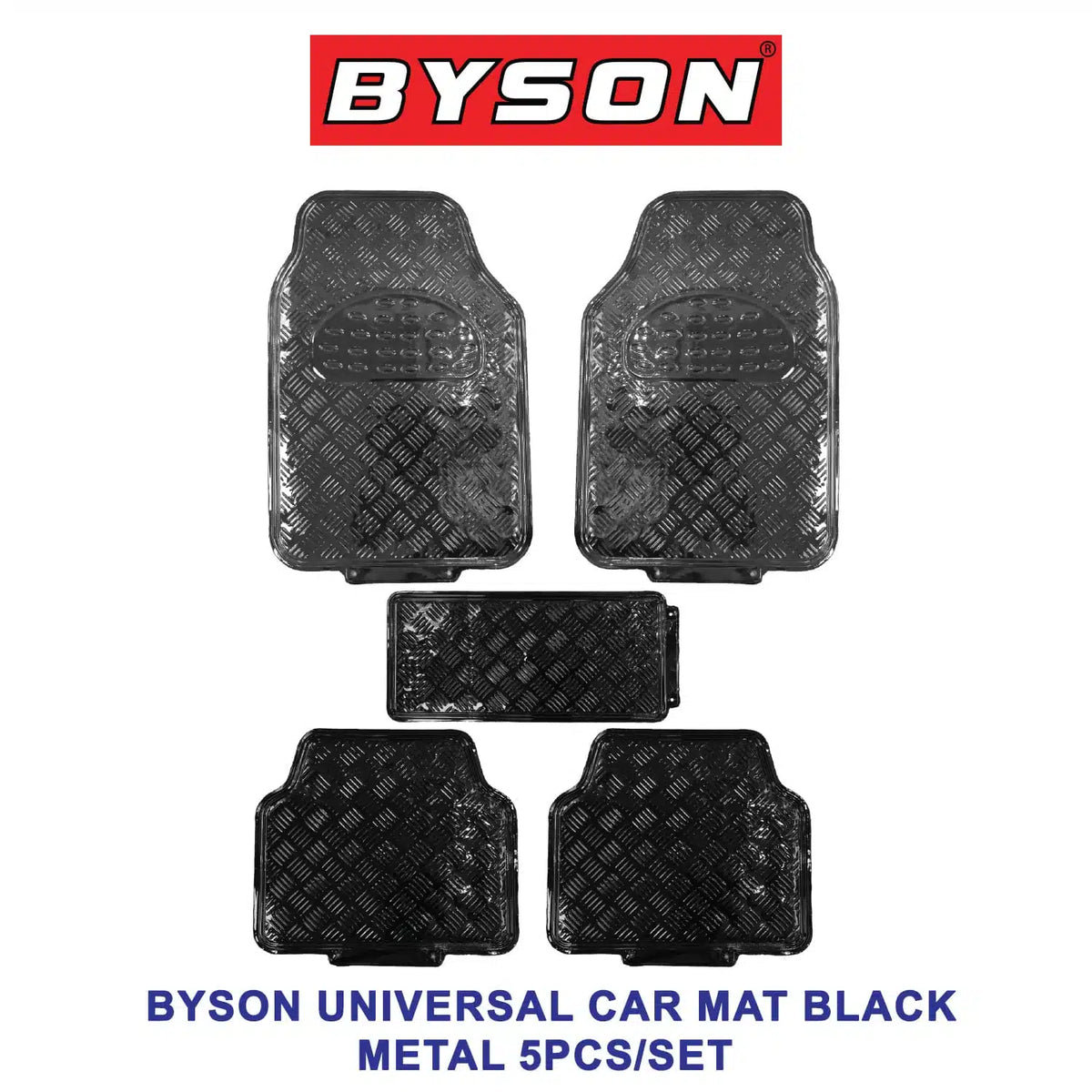 BYSON Universal Car Mat with Metal Type 5 Pieces Set - Image 2
