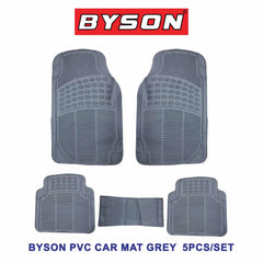 BYSON Universal PVC Car Mat Black 5 Pieces Set
