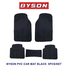 BYSON Universal PVC Car Mat Black 5 Pieces Set - Image 2