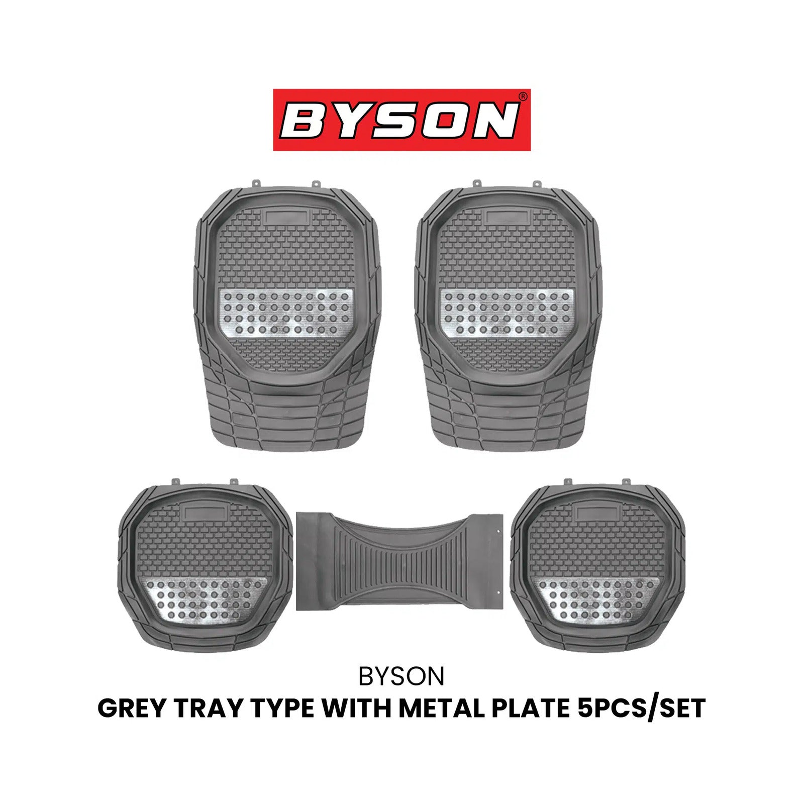 BYSON Car Mat Tray with Metal Plate - Image 2