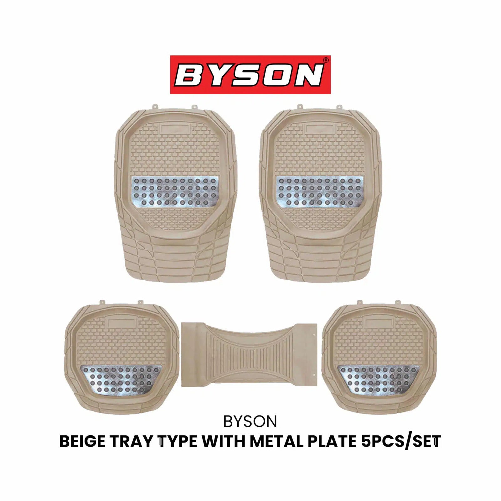BYSON Car Mat Tray with Metal Plate - Image 3