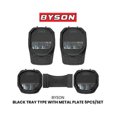 BYSON Car Mat Tray with Metal Plate