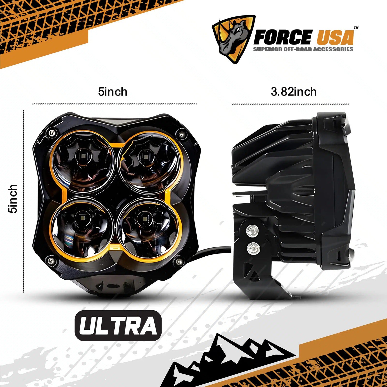 FORCE USA ULTRA 5" POD LIGHT FOR A BRIGHT - Image 2