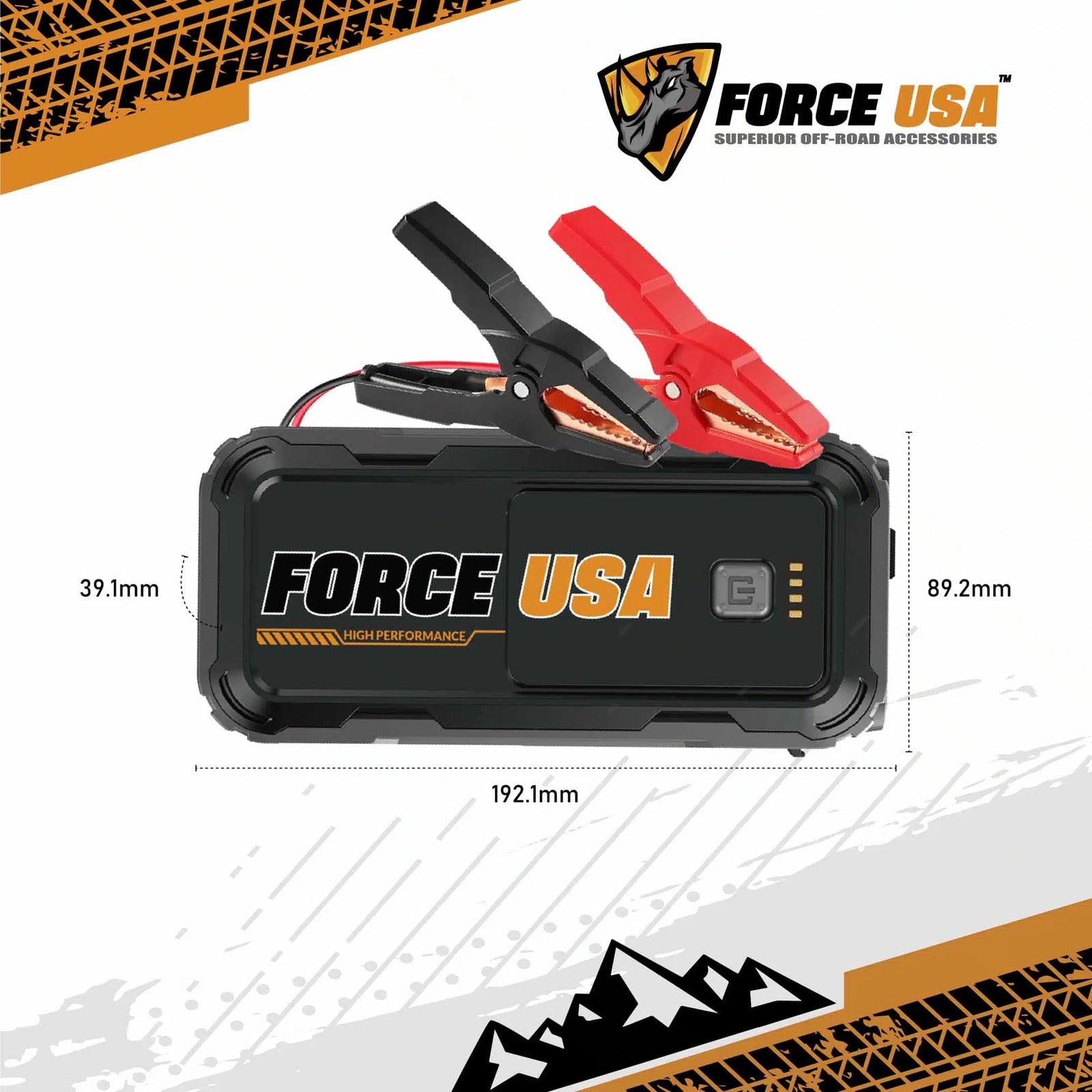 FORCE USA JUMP STARTER 10000MAH - Image 2
