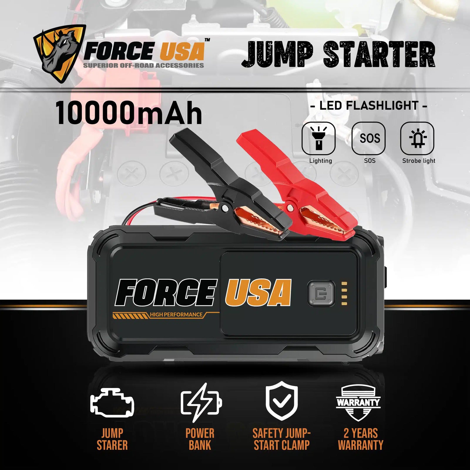 FORCE USA JUMP STARTER 10000MAH - Image 3