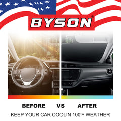Byson 8-Piece Car Sunshade Set for Land Cruiser 200 � Ultimate UV Pr - Image 3