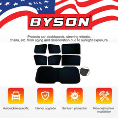 Byson 8-Piece Car Sunshade Set for Land Cruiser 200 � Ultimate UV Pr - Image 4