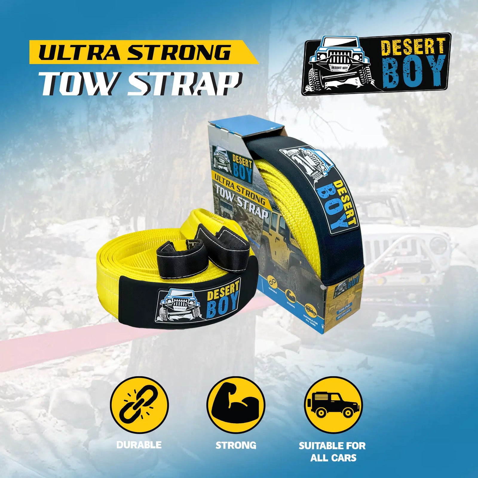 DESERT BOY HEAVY DUTY TOW STRAP - Image 5