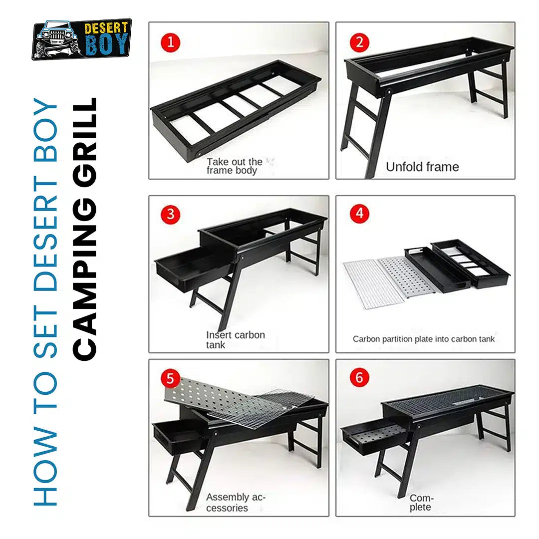 DESERT BOY PORTABLE CAMPING GRILL - Image 4