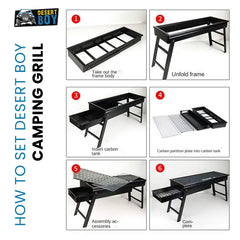 DESERT BOY PORTABLE CAMPING GRILL - Image 4