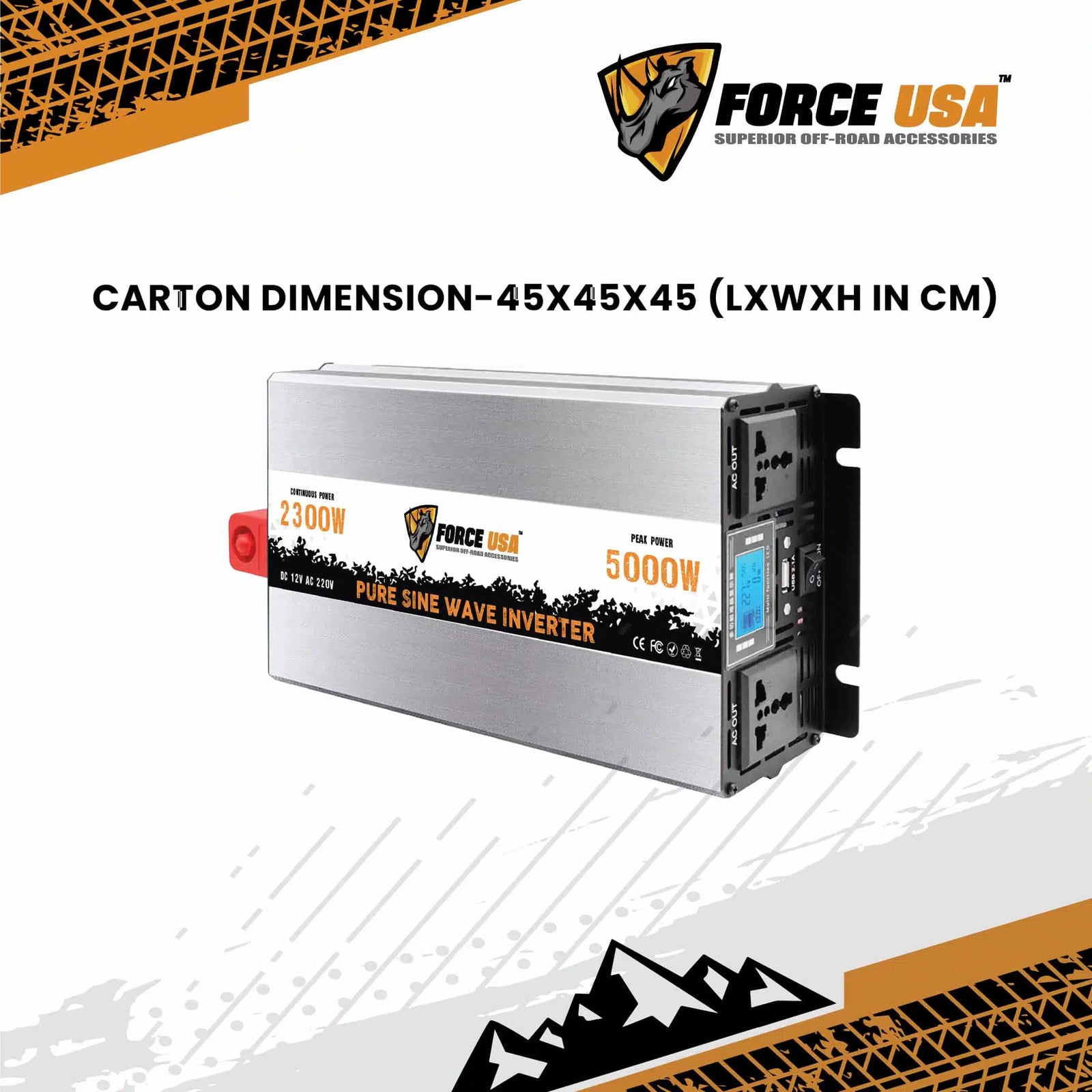 FORCE USA CAR INVERTER -2300 WATT - Image 2