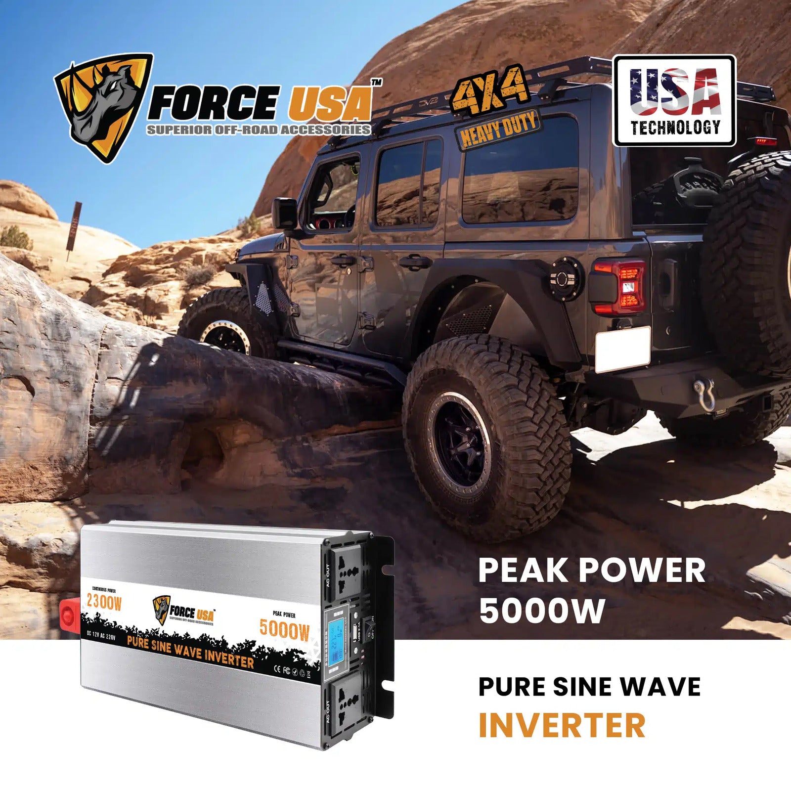 FORCE USA CAR INVERTER -2300 WATT - Image 5