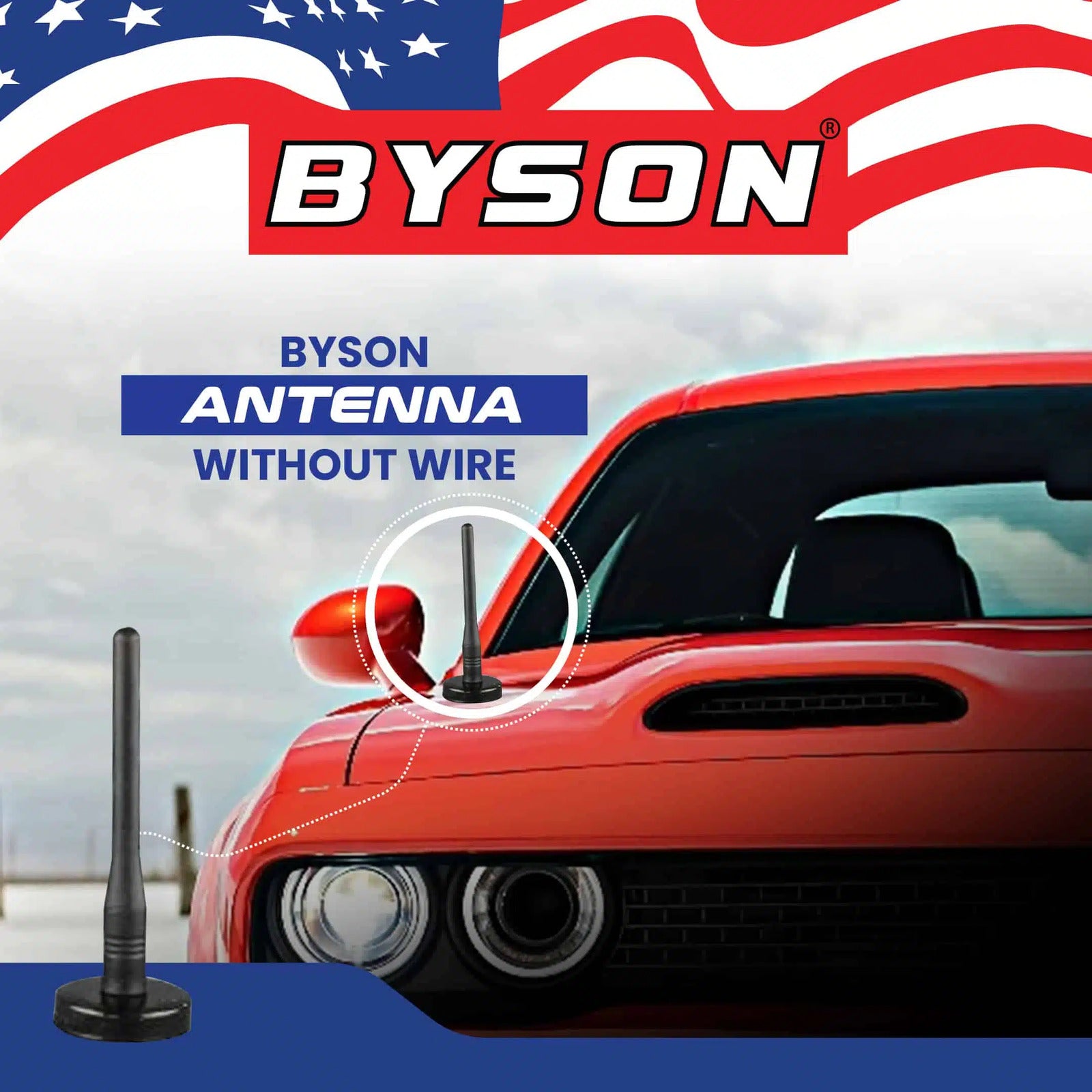 BYSON ANTENNA WITHOUT WIRE (BLACK) - Image 6