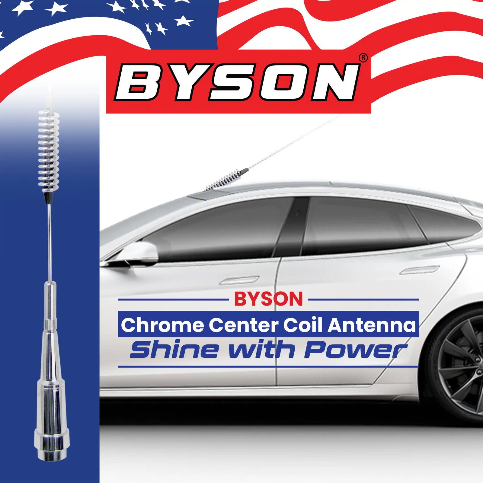 BYSON CHROME CENTER COIL ANTENNA - Image 3