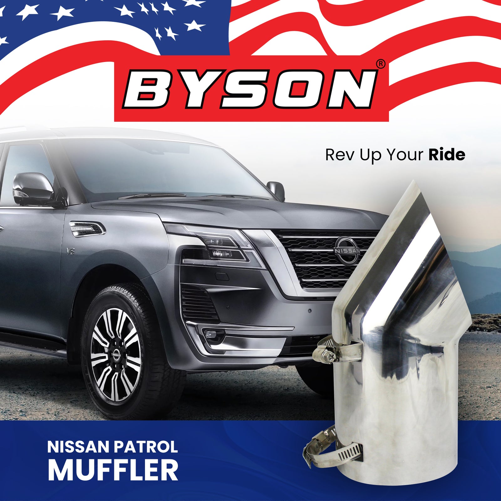BYSON NISSAN PATROL MUFFLER - Image 3