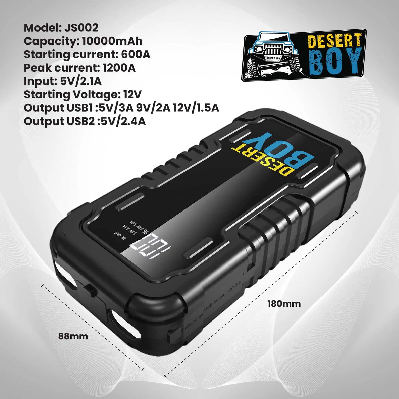 DESERT BOY JUMP STARTER 10000MAH - Image 2