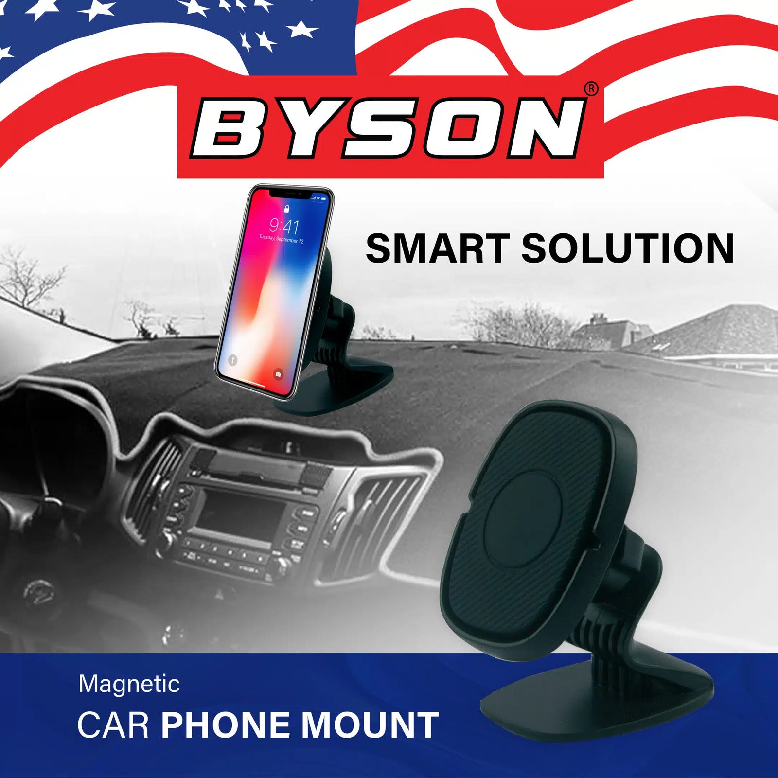 BYSON MAGNETIC PHONE HOLDER SMALL (OVAL TYPE) - Image 3