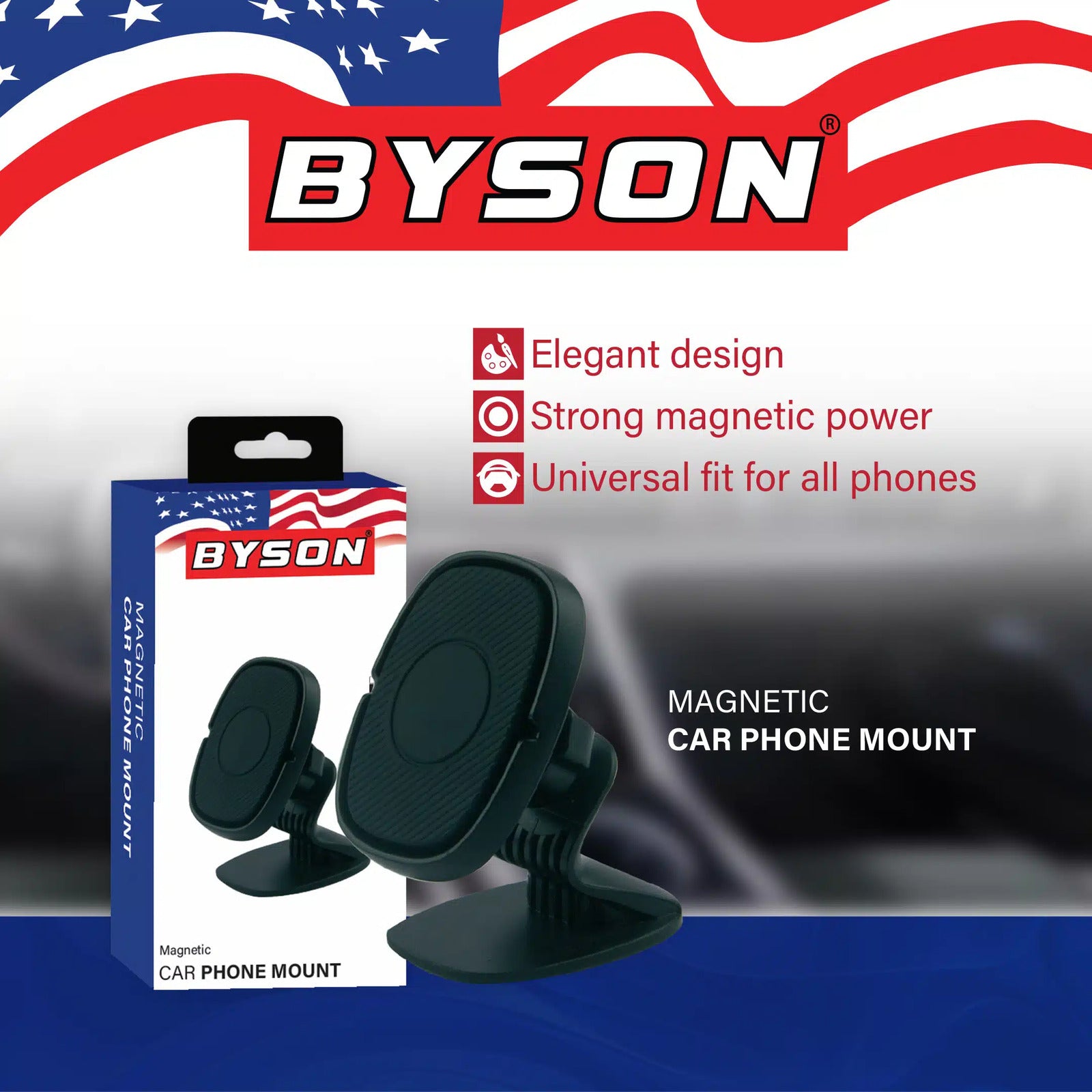BYSON MAGNETIC PHONE HOLDER SMALL (OVAL TYPE) - Image 4