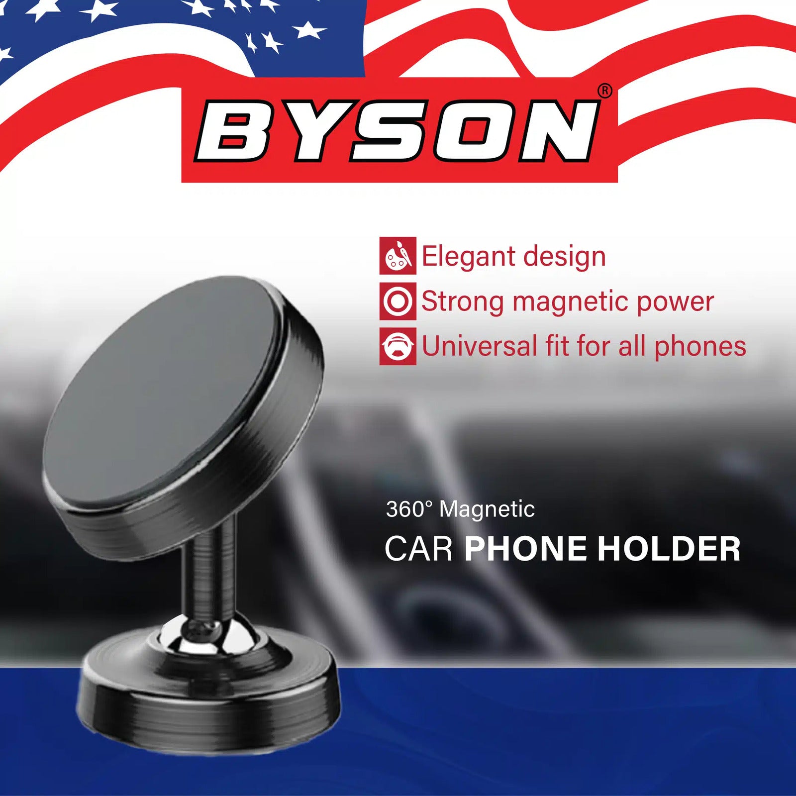 BYSON MAGNETIC MOUNT HOLDER (ROUND TYPE) - Image 4
