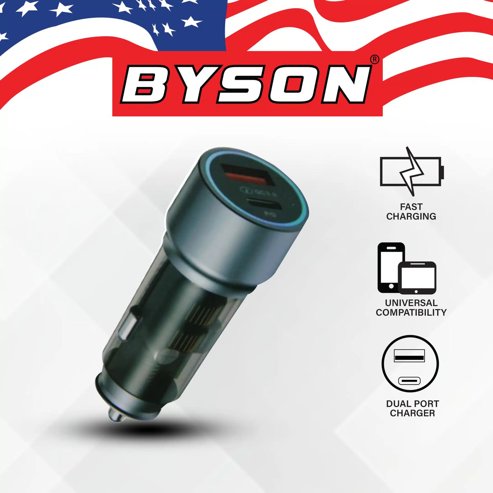 BYSON TRANSPARENT PD AND Q3.0 PORT CHARGER - Image 3