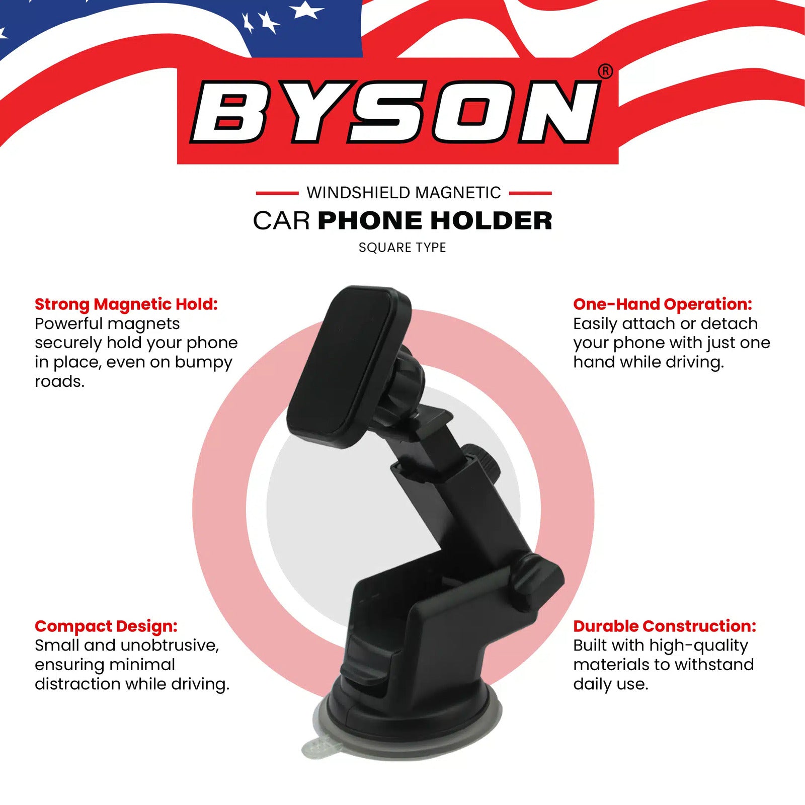BYSON BRACKET HOLDER MAGNETIC (SQUARE TYPE) - Image 4