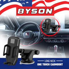BYSON LONG NECK ONE TOUCH CAR MOUNT WITH 360 DEGREE ROTATION - Image 4
