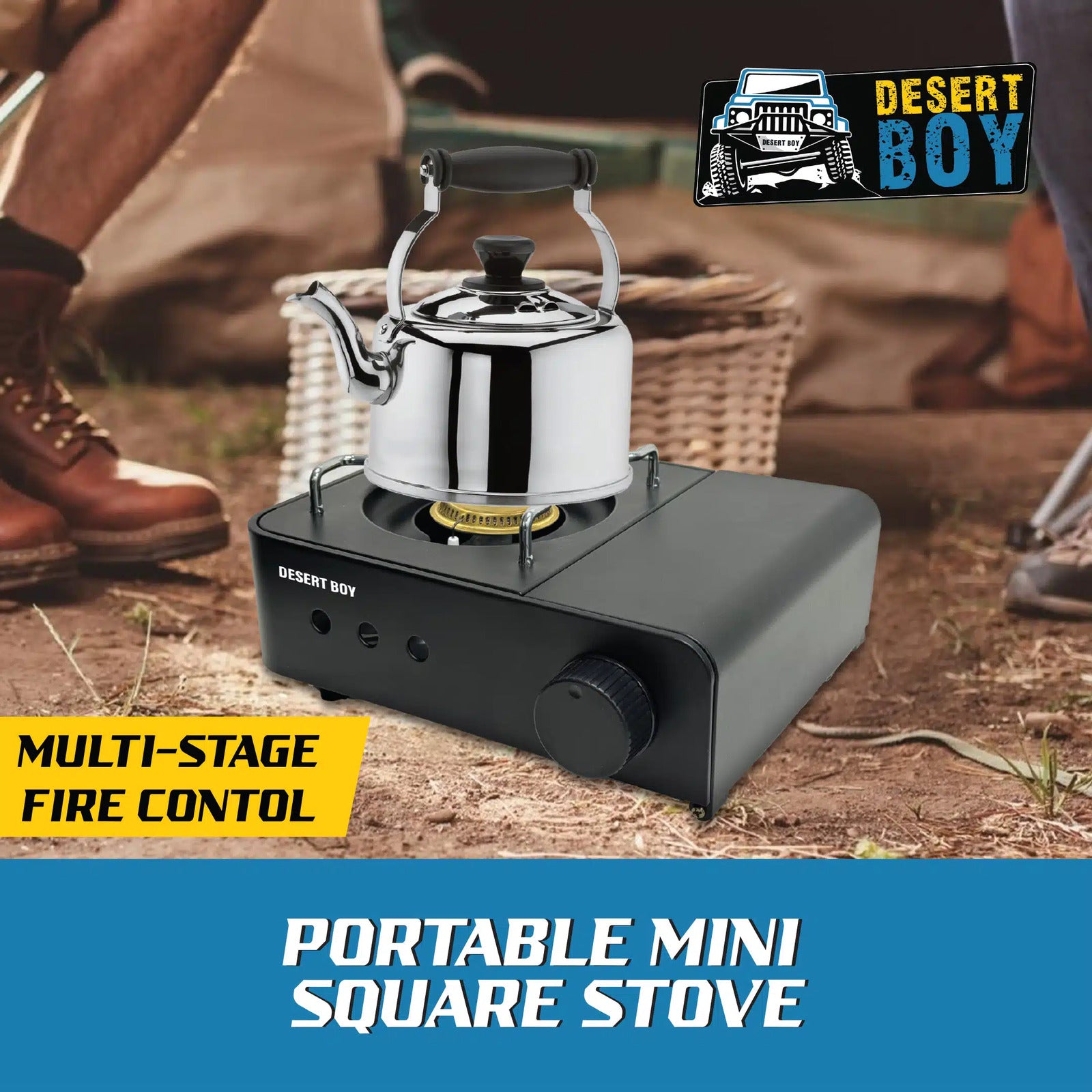 DESERT BOY Camping Stove Black - Image 3