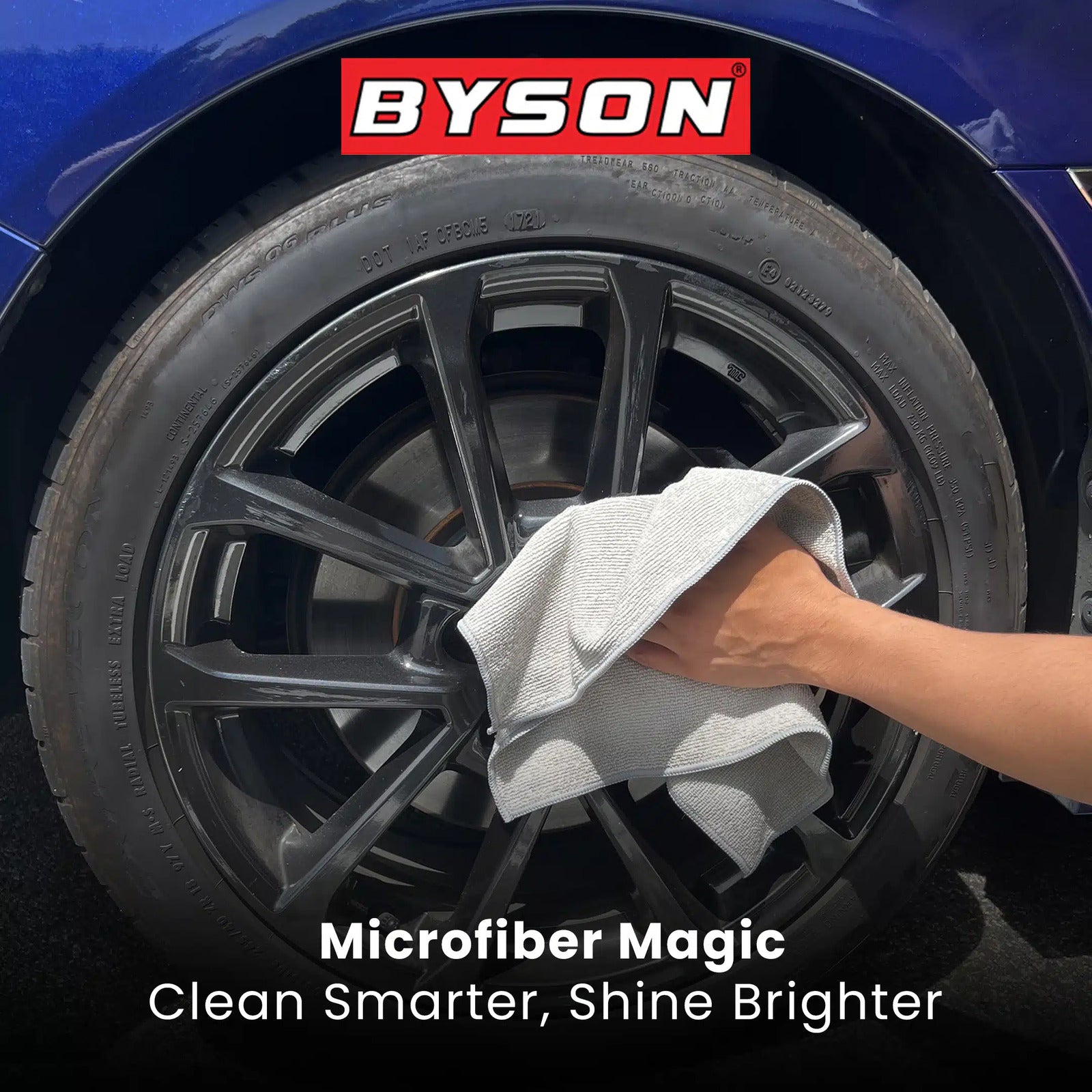 BYSON 100PK 220GSM 30*40CM MICROFIBER CLOTH - Image 7