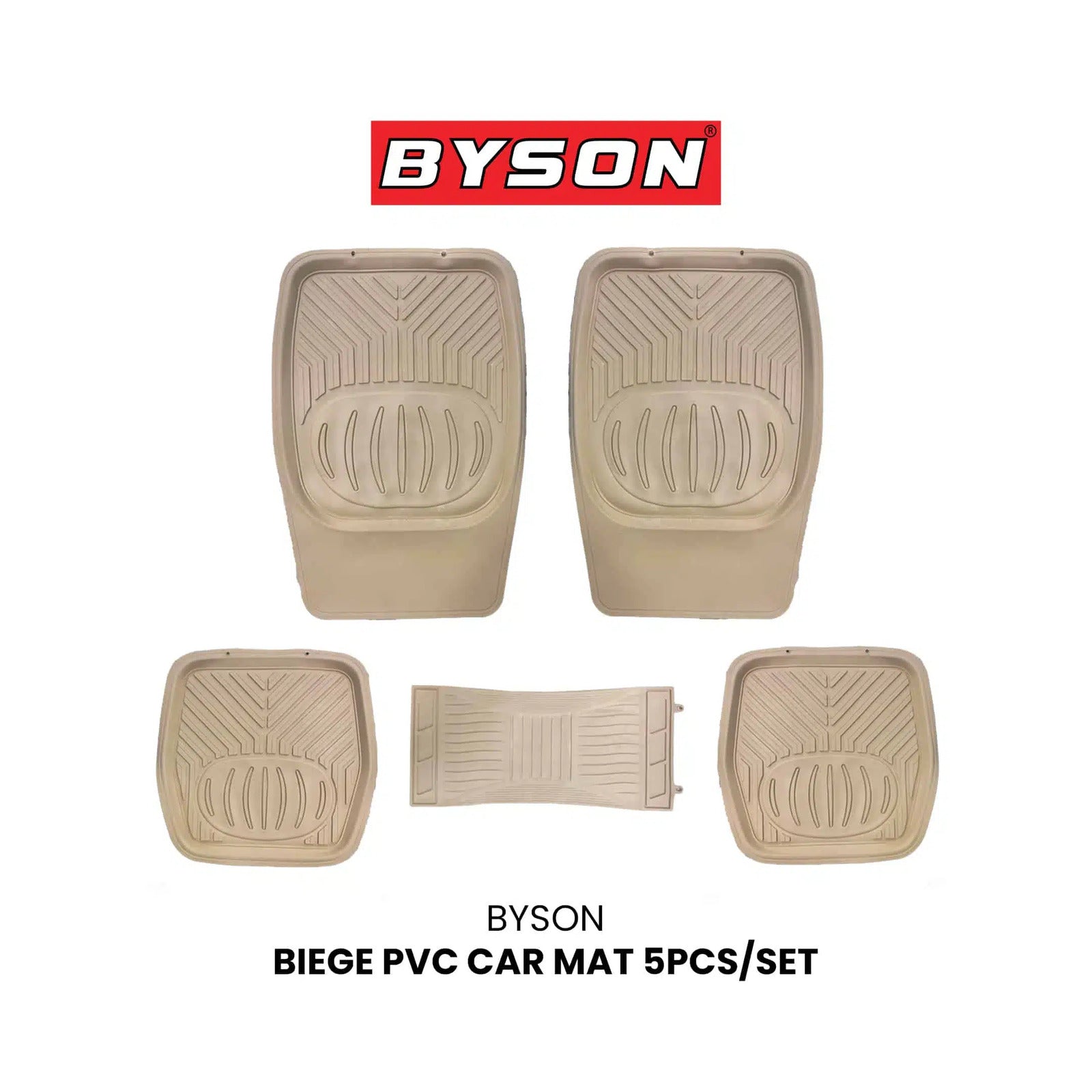 BYSON PVC CAR MAT 5PCS/SET - Image 2