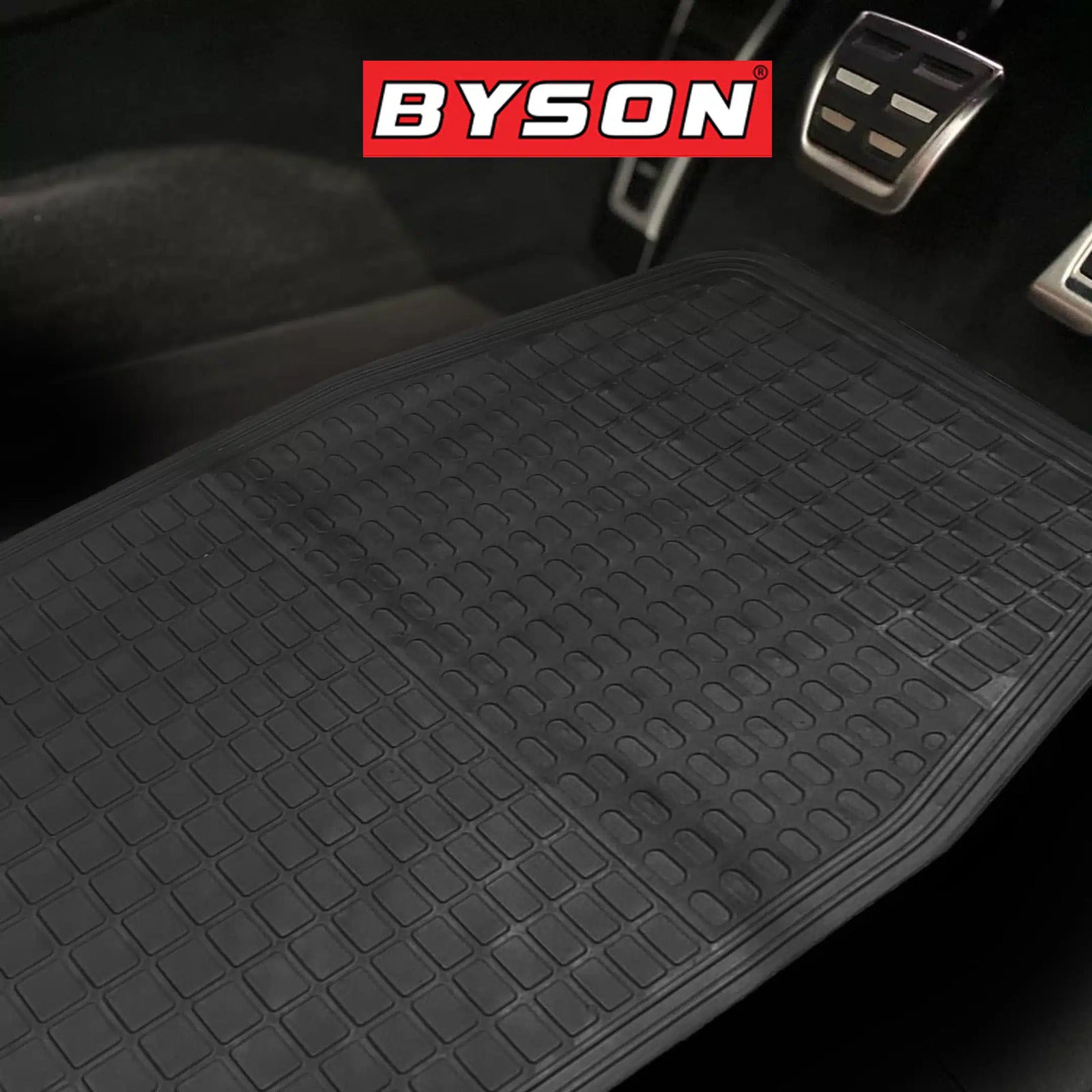 BYSON BLACK PVC CAR MAT 5 PIECES SET - Image 5