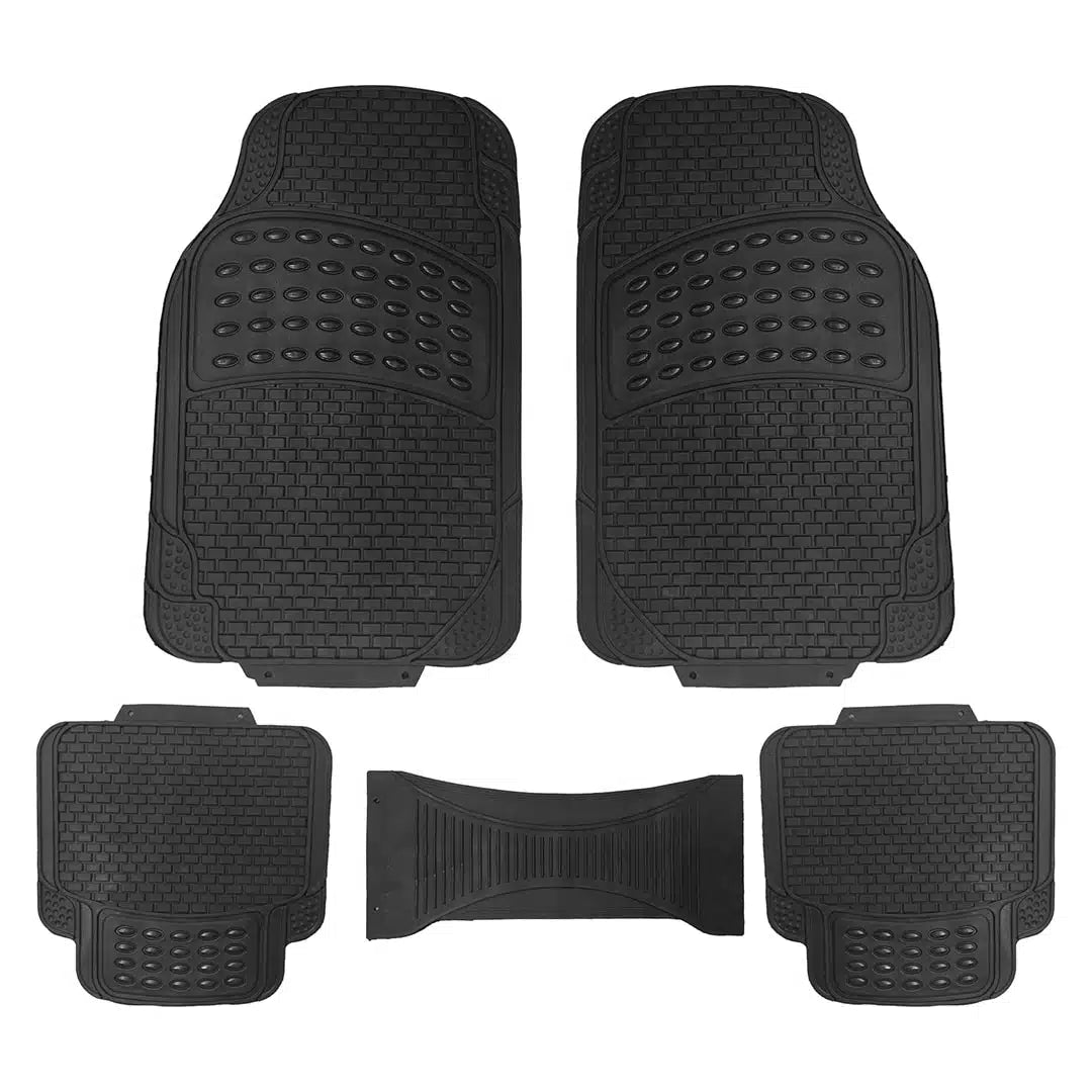 BYSON BLACK PVC CAR MAT 5 PIECES SET