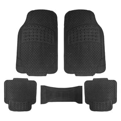 BYSON BLACK PVC CAR MAT 5 PIECES SET