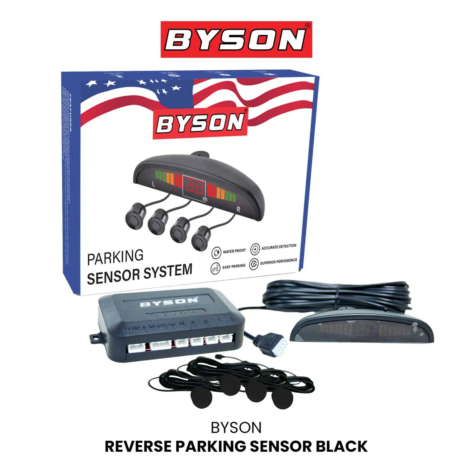 Byson Reverse Parking Sensor-designed to make reversing and parking effortless