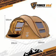 FORCE USA POP-UP TENT FOR OUTDOOR ADVENTURES. - Image 2