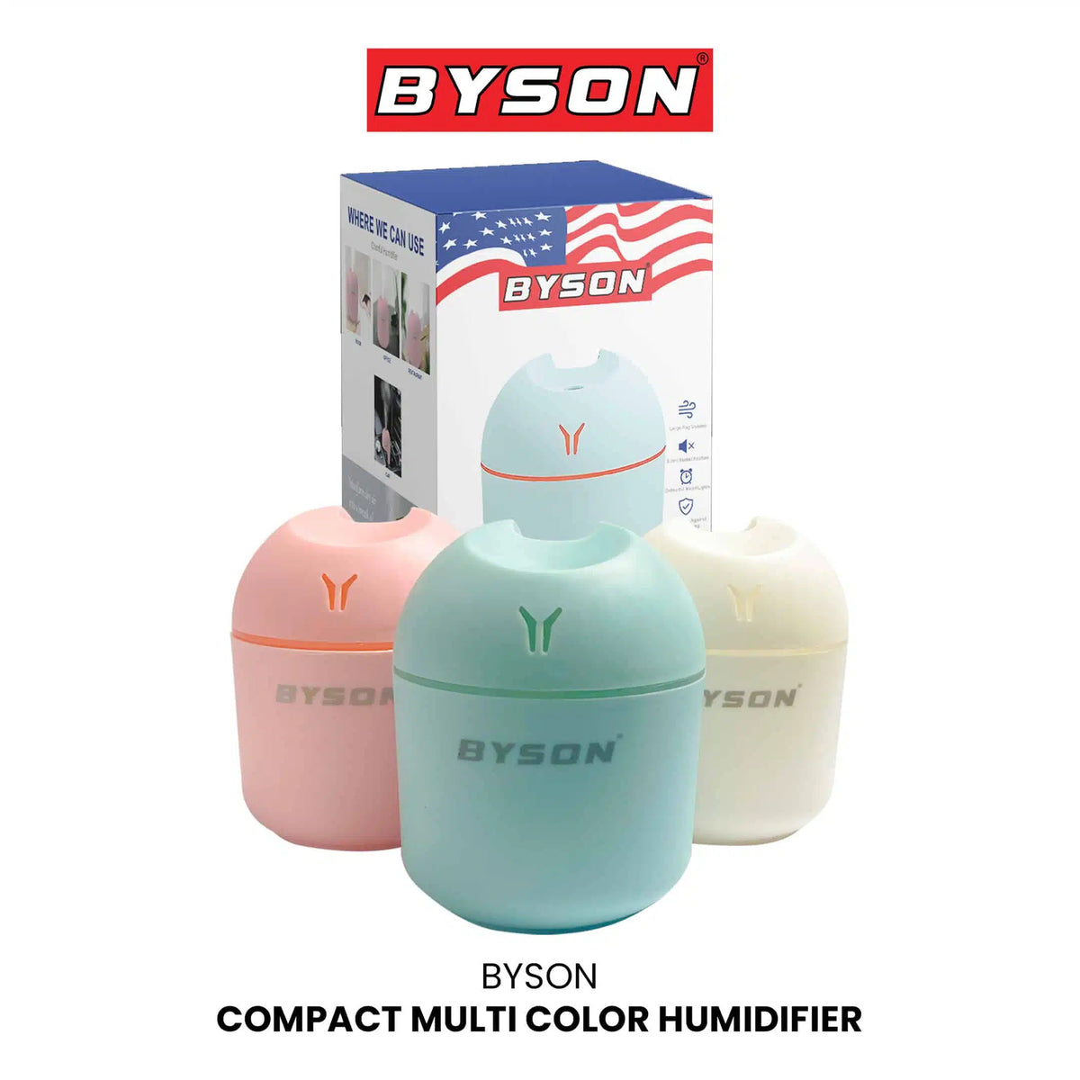 BYSON COMPACT MULTI COLOR HUMIDIFIER