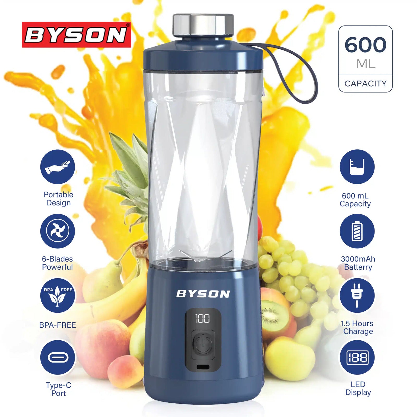 BYSON PORTABLE BLENDY JUICER - Image 5